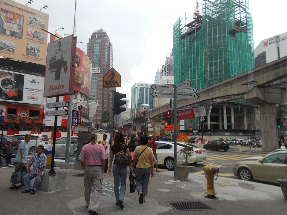 Bukit Bintang, centrum Kuala Lumpur.