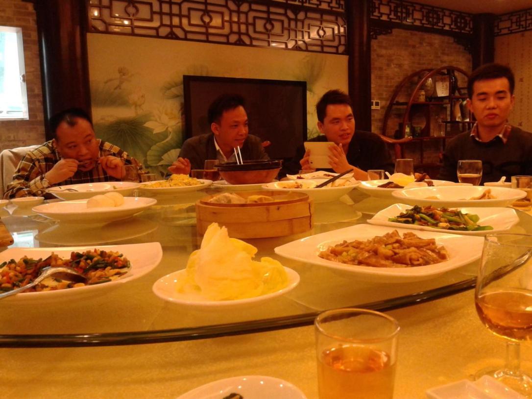Kolacja w Chińskiej restauracji z firmą, w której odbywałam staż