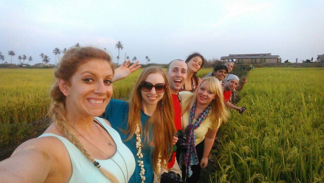 Ryżowe selfie z drużyną Kerala Blog Express