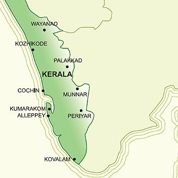 Munnar leży w środkowo-wschodniej części Kerali