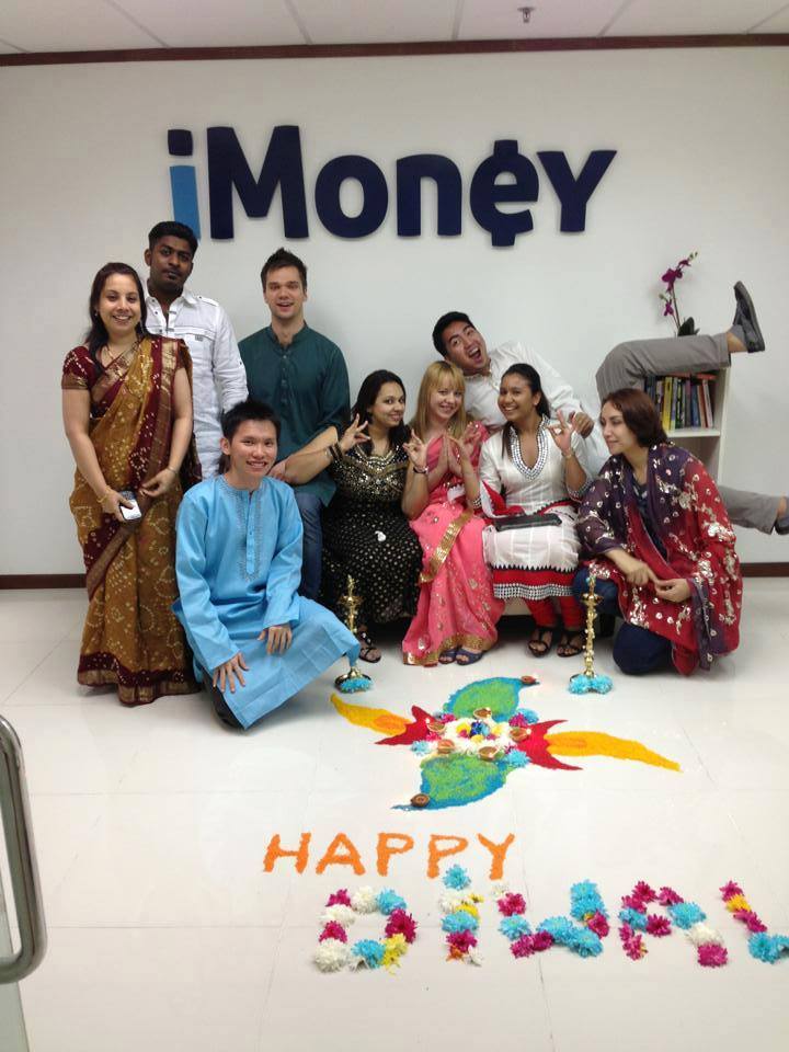 Obchody indyjskiego święta Deepavali w moim ex-biurze :)