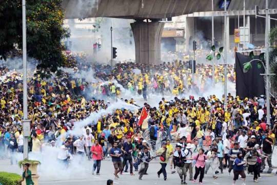 Protest ruchu Bersih w 2012 roku w Kuala Lumpur