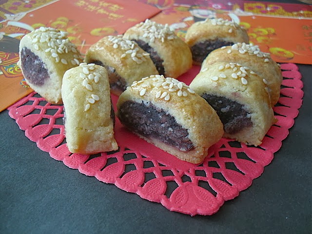 Ciasteczka z pastą z czerwonej fasolki z Malezji