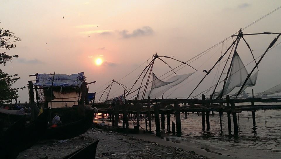 Sieci rybackie w Cochin