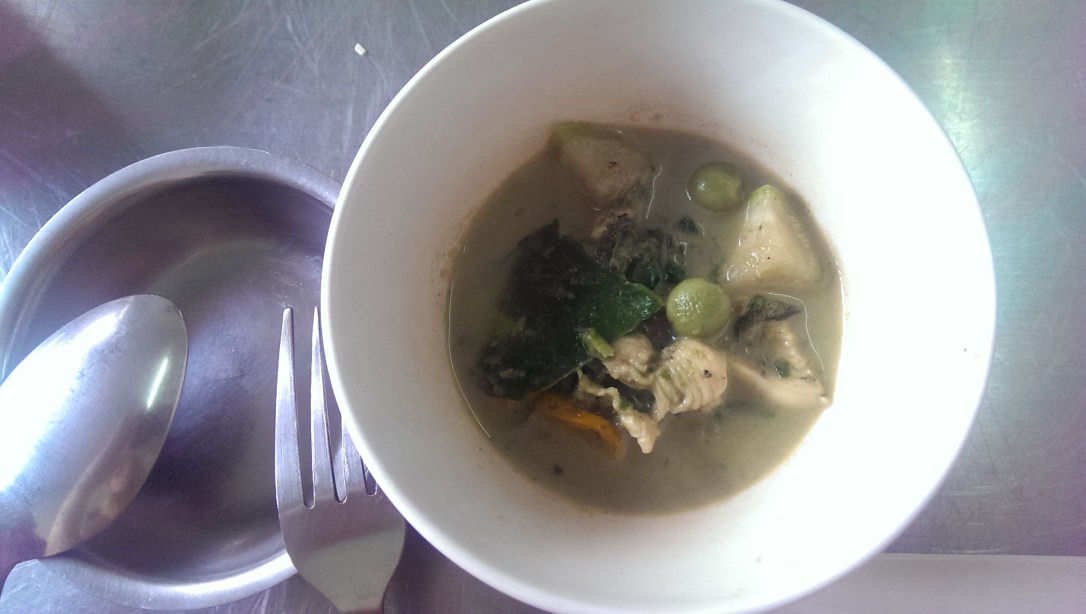 Zielone curry, było ostro!