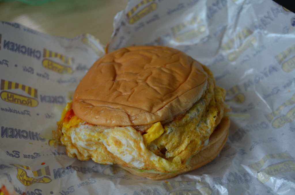 Burger speszyl, z jajkiem